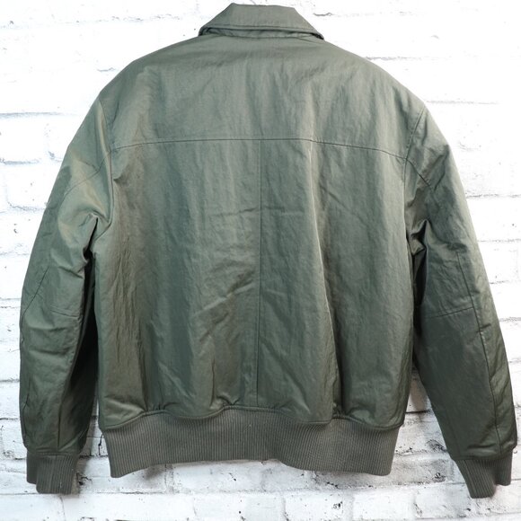Banana Republic Men's Bomber Jacket Size Large Olive Green BNWT - Picture 12 of 16